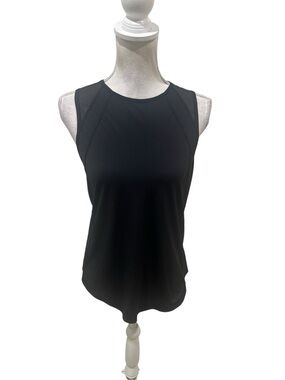 lululemon athletica Black Athletic cut out back Tank size medium